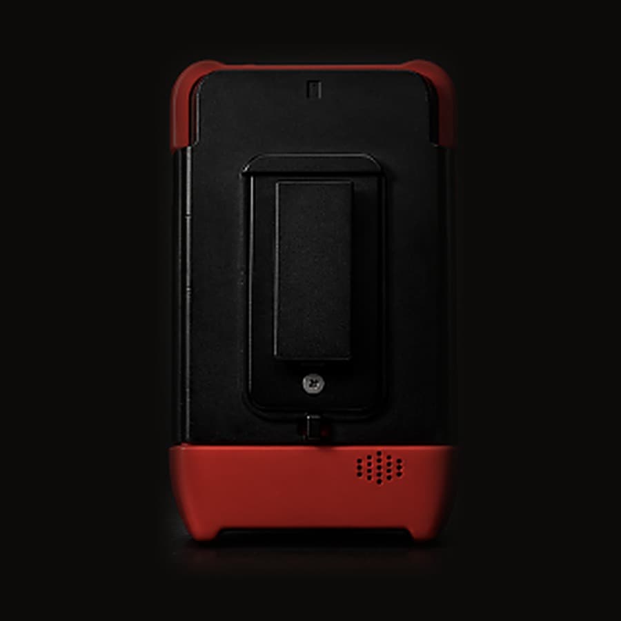 Rear of the Quick-Clip showing the belt clip